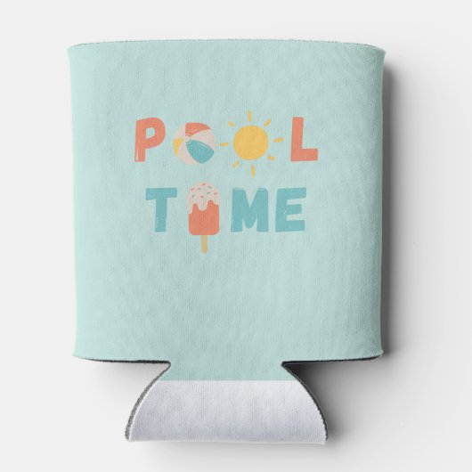 pooltijd. Blikjeskoeler (Achterkant)