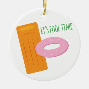pooltijd keramisch ornament