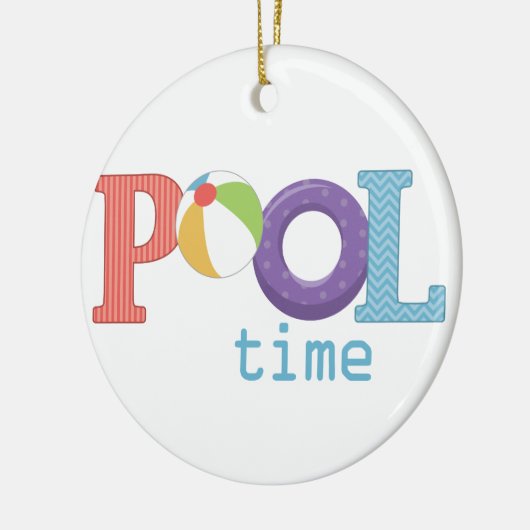 pooltijd keramisch ornament (Links)