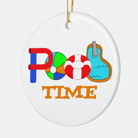 pooltijd keramisch ornament (Links)