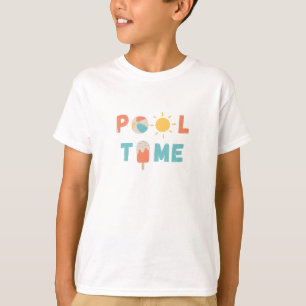 pooltijd. Kinder T-shirts