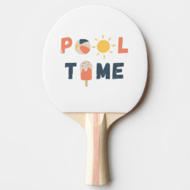 pooltijd. ping pong batjes tafeltennisbatje