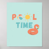 pooltijd. Poster en Prints (Voorkant)