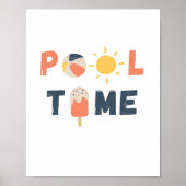 pooltijd. Poster en Prints (Voorkant)