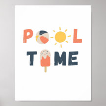 pooltijd. Poster en Prints