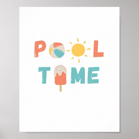 pooltijd. Poster en Prints (Voorkant)