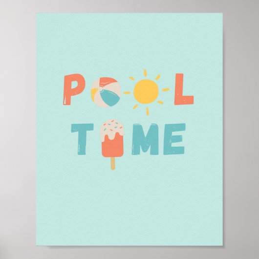 pooltijd. Poster en Prints (Voorkant)