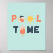 pooltijd. Poster en Prints (Voorkant)