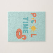 pooltijd. Puzzel Legpuzzel (Horizontaal)