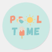pooltijd. Stickers en labels (Voorkant)