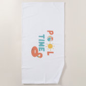 pooltijd. Strandlaken (Voorkant)