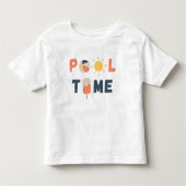 pooltijd. Toddler T-Shirt en Topjes (Voorkant)