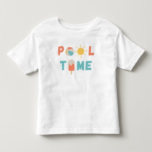 pooltijd. Toddler-Topjes en T-shirts (Voorkant)