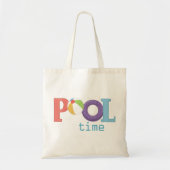 pooltijd tote bag (Voorkant)
