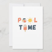 pooltijd. Uitnodigingen en aankondigingen (Voorkant)