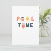 pooltijd. Uitnodigingen en aankondigingen (Staand voorkant)