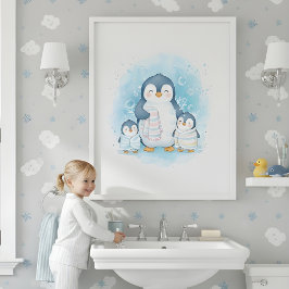 PoolTijd voor Kinderen Badkamer Muur Kunst Poster