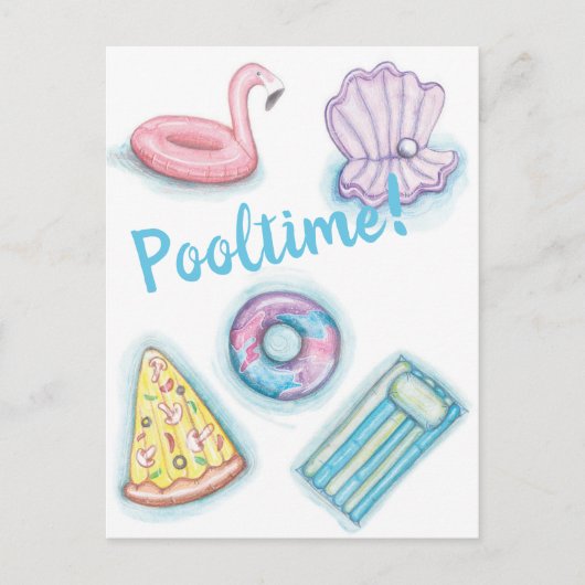 PooltijdBriefkaart Briefkaart (Voorkant)