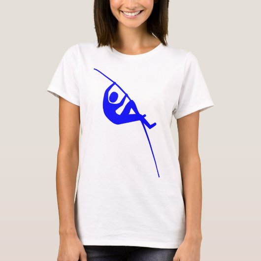 poolvaulting - blauw t-shirt (Voorkant)