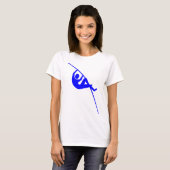 poolvaulting - blauw t-shirt (Voorkant volledig)