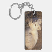 poolvos, Alopex lagopus Sleutelhanger (Voorkant Links)