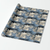 Poolvos met Betoverende Blauwe Ogen Cadeaupapier (Uitgerold)