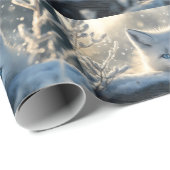 Poolvos met Betoverende Blauwe Ogen Cadeaupapier (Rol Hoek)