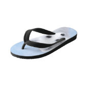 Poolvos Schilderij - Originele Wilde Dieren Kunst Kinder Teenslippers (Schuin)