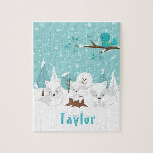 Poolvos Winter Wonderland Legpuzzel (Verticaal)
