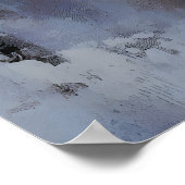 Poolvos Winterlandschap, Sfeervolle Wandkunst Poster (Hoek)