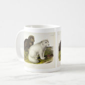 poolvos (witte vos, poolvos, sneeuwvos) koffiemok (Voorkant links)