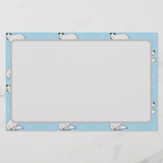 Poolvossen Briefpapier (Voorkant)