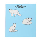 Poolvossen Notitieblok (Voorkant)