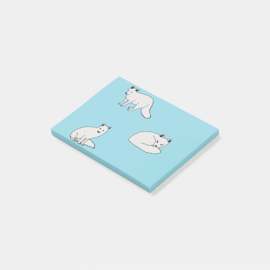Poolvossen Post-it® Notes (Schuin)