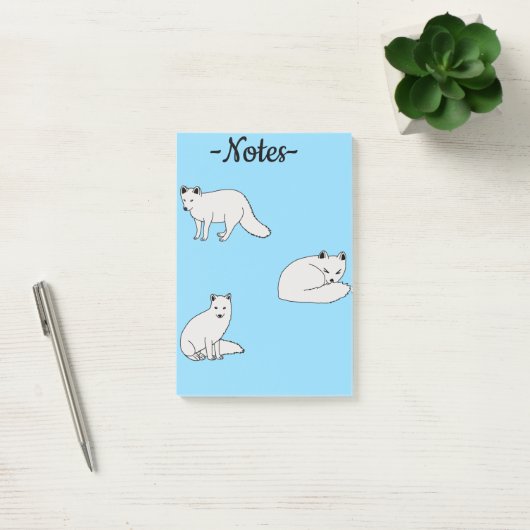 Poolvossen Post-it® Notes (Kantoor)