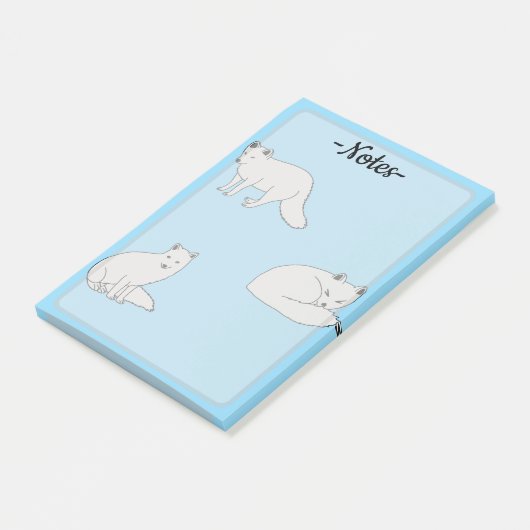 Poolvossen Post-it® Notes (Schuin)