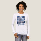 Poolwolf Geest van Vrijheid Natuurontwerp Tri-Blend Shirt (Voorkant)