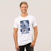 Poolwolf Geest van Vrijheid Natuurontwerp Tri-Blend Shirt (Voorkant volledig)