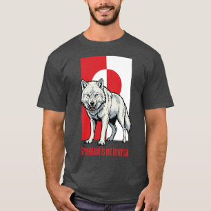 Poolwolf Groenland is niet Amerikaans T-shirt