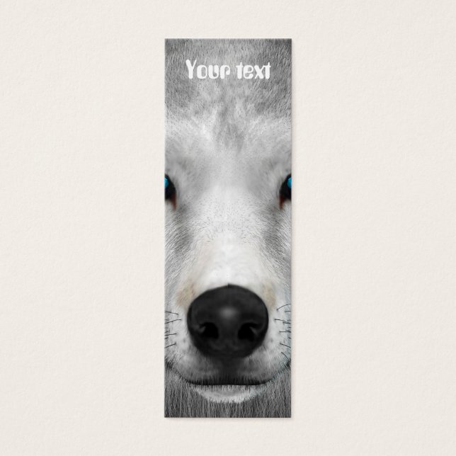 Poolwolf Mini Visitekaartjes (Voorkant)