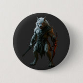 Poolwolf Ronde Button 5,7 Cm (Voorkant)