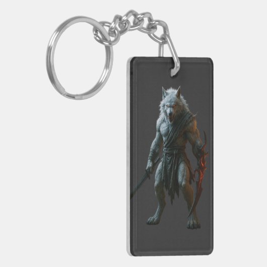 Poolwolf Sleutelhanger (Voorkant Links)