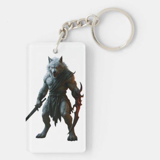 Poolwolf Sleutelhanger (achterkant)