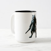Poolwolf Tweekleurige Koffiemok (Voorkant links)