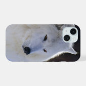 Poolwolfgezicht iPhone 15 Case (Achterkant horizontaal)