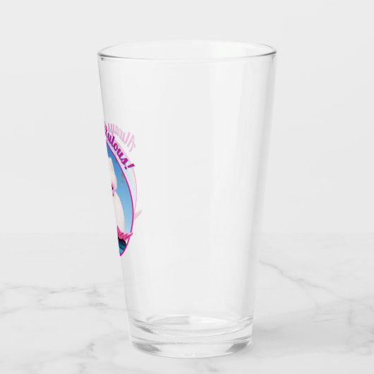 Poolzijdehond in veters glas (Links)