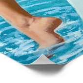 Poolzijkant omhoog poster (Hoek)