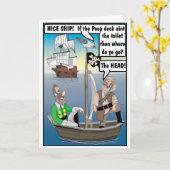 POOP AAN DE HOOFD JOKE. KAART (Gele Bloem)