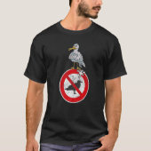 Poop Bird Crouchy Seagull Seagull T-shirt (Voorkant)