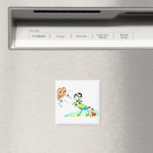 Poop Bricks | Sun-duimen tot Man poopende stenen Magneet (Insitu (Vaatwasser))